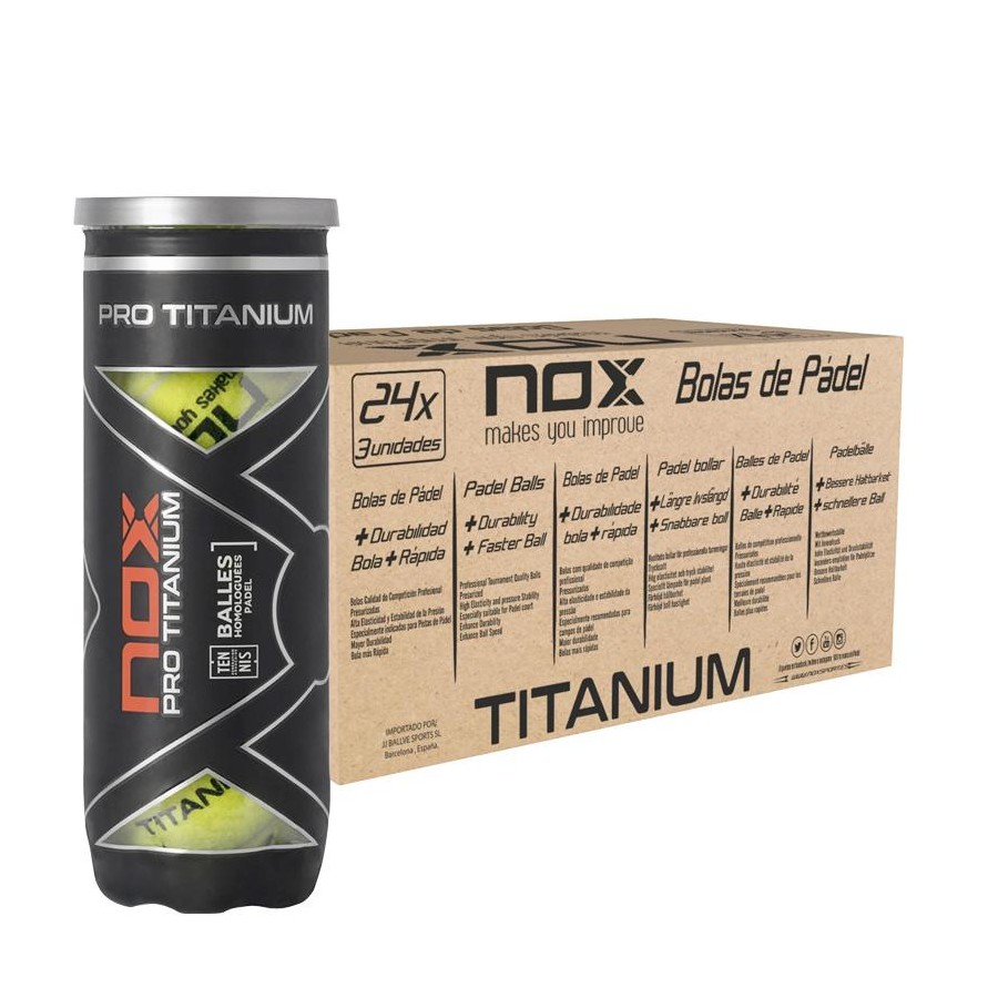 Cajón Pelotas Nox Pro Titanium 24 x 3