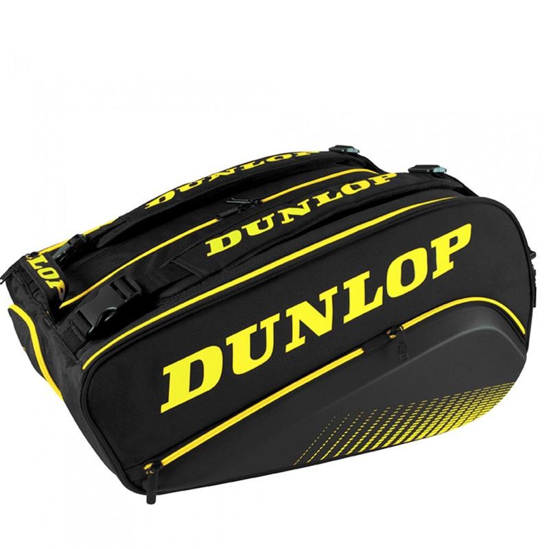 Paletero Dunlop Termo Elite Negro y Amarillo 2020
