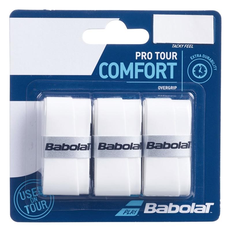 Overgrips Babolat Pro Tacky X3 Blancos Overgrips Babolat Pro Tacky X3 Blancos