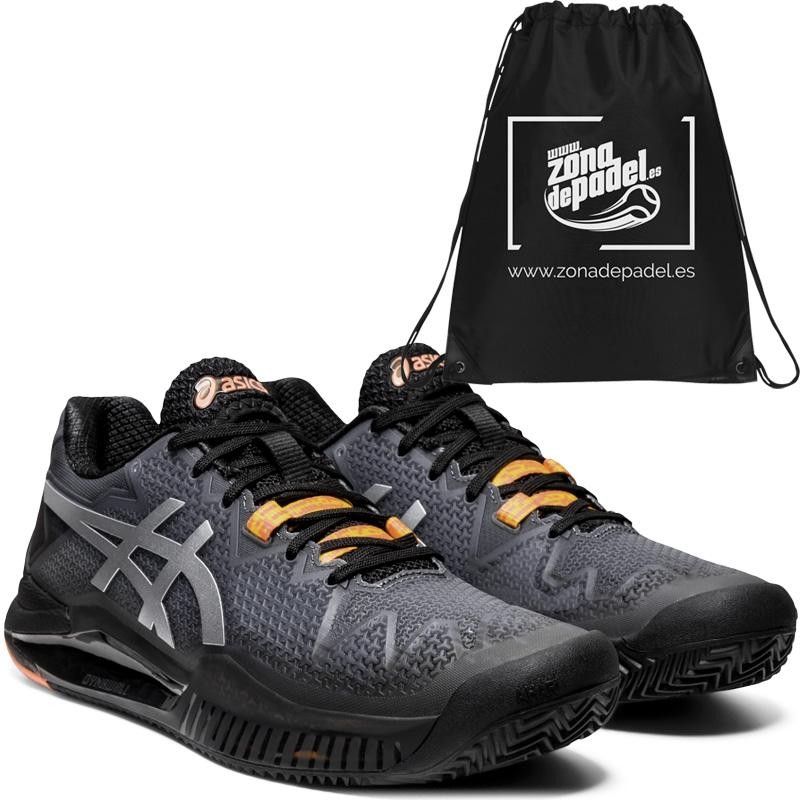 Asics Gel Resolution 8 Clay L.E. Woman Black Sunrise Red 2020 Asics Gel Resolution 8 Clay L.E. Woman Black Sunrise Red 2020