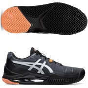 Asics Gel Resolution 8 Clay L.E. Woman Black Sunrise Red 2020