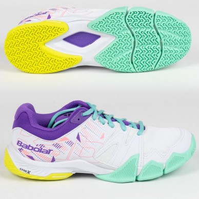 Zapatillas Babolat Pulsa Woman White Royal Lilac 2020