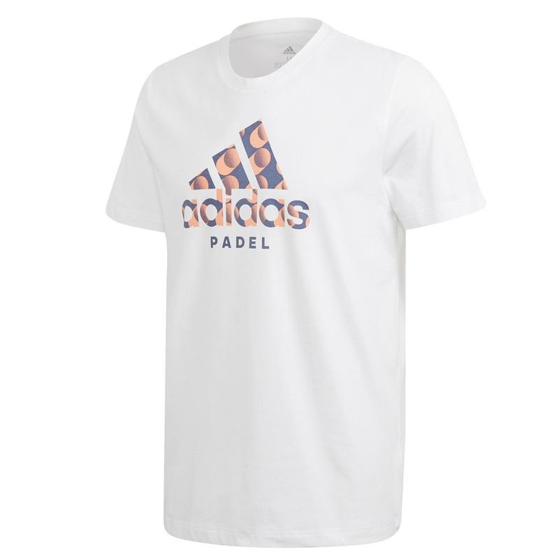 Camiseta Adidas Padel Logo Blanco 2020