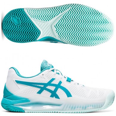 Asics Gel Resolution 8 Clay White Lagoon 2020