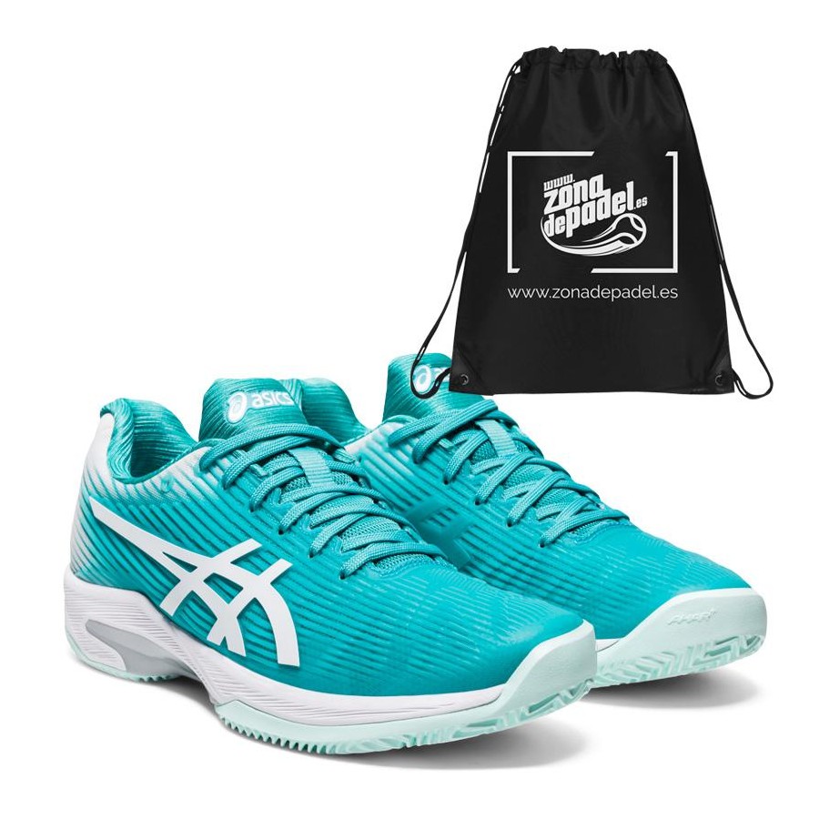 Asics Gel Solution Speed FF Clay Techno Cyan White 2020