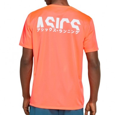 Camiseta Asics Katakana SS TOP Flash Coral 2020