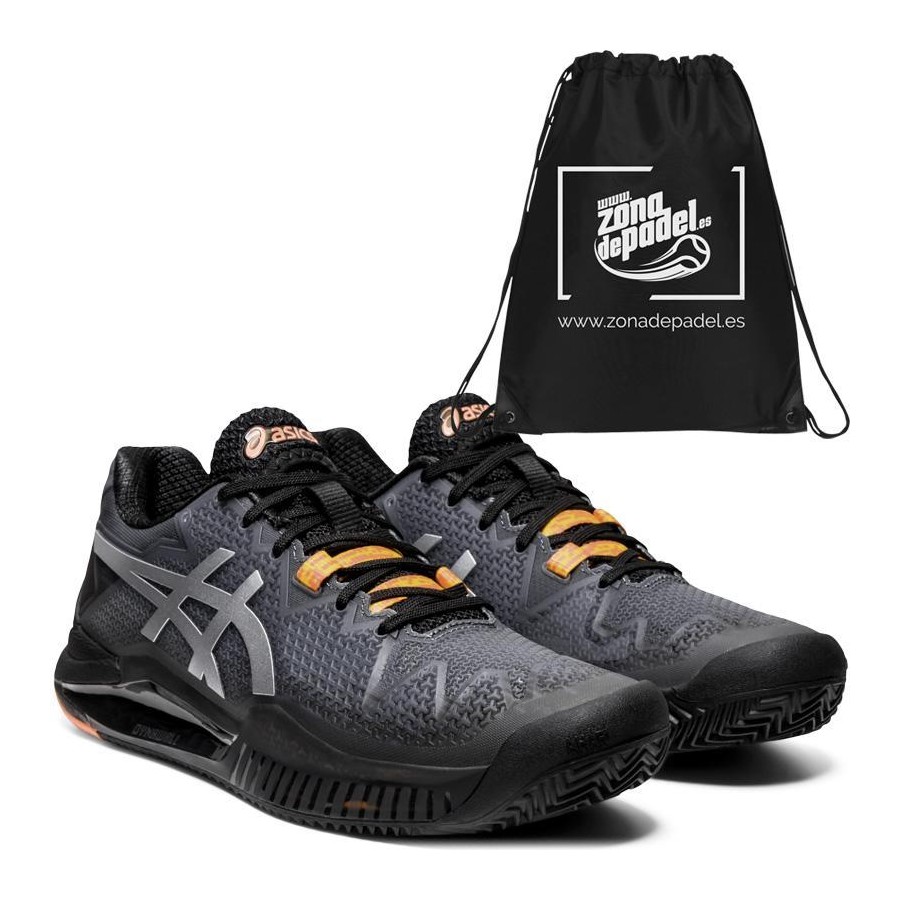 Asics Gel Resolution 8 Clay L.E. Black Sunrise Red 2020