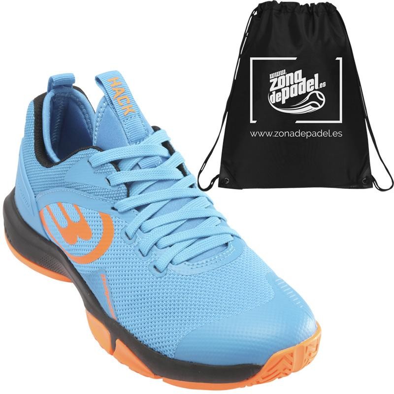 Zapatillas Bullpadel Hack Knit 20I Azul Real Naranja 2020