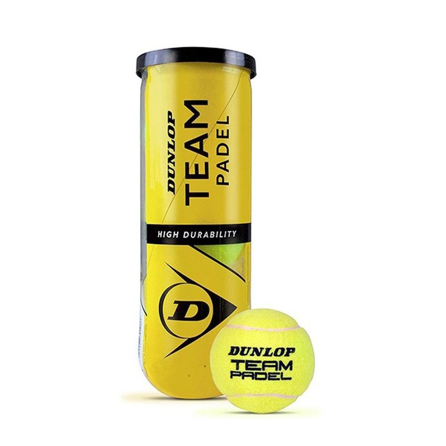 Pelotas Dunlop Team Padel 3 Unidades