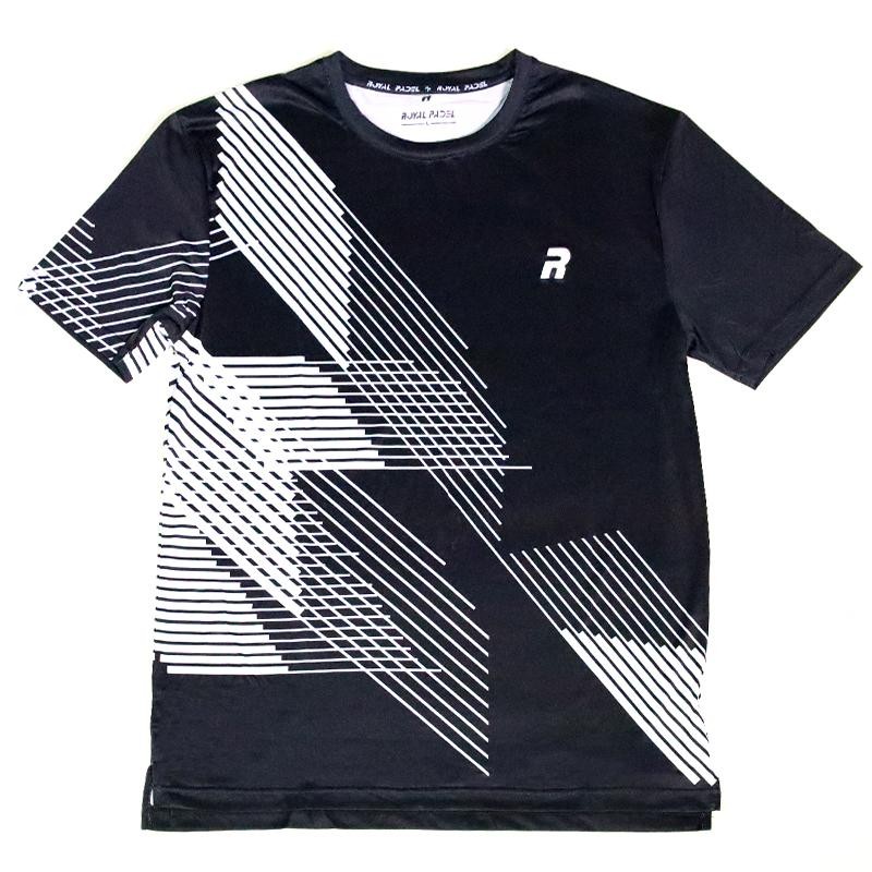 Camiseta Royal Padel Tech Negra Camiseta Royal Padel Tech Negra