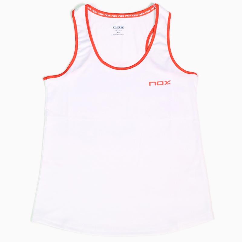 Camiseta tirantes Nox Team Blanca mujer Camiseta tirantes Nox Team Blanca mujer