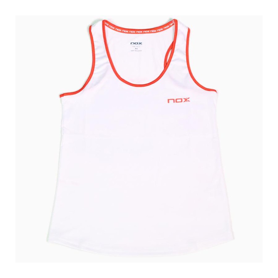 Camiseta tirantes Nox Team Blanca mujer