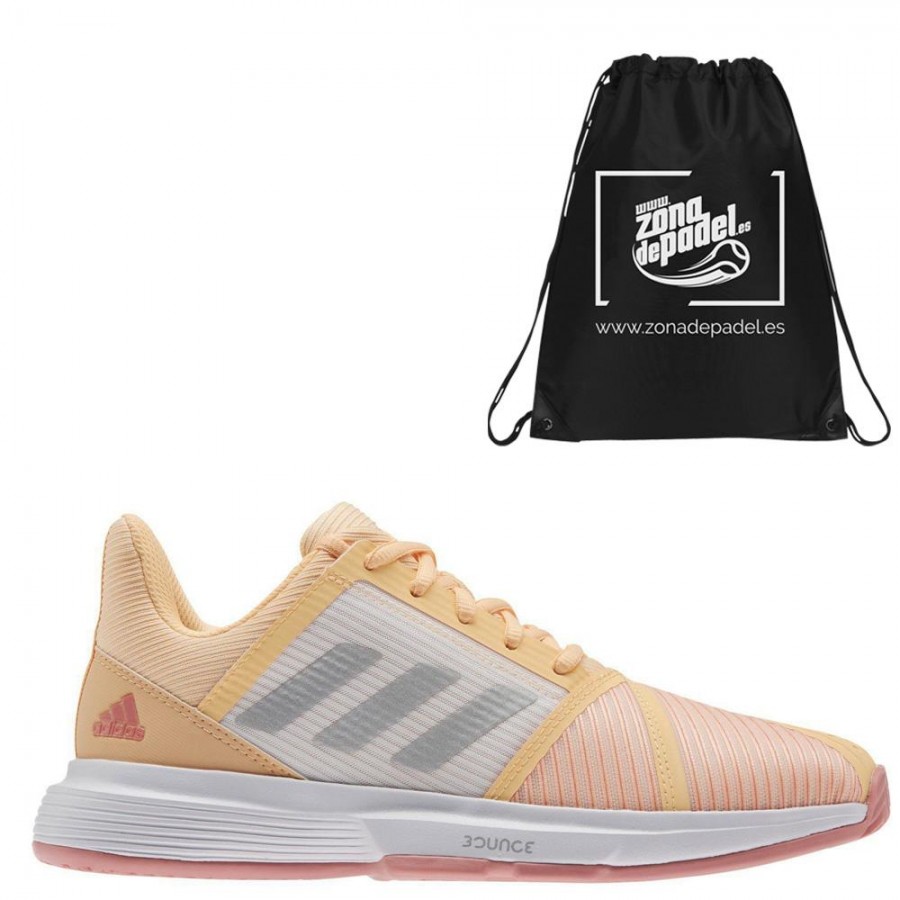 Zapatillas Adidas CourtJam Bounce W Acid Orange Silver 2021