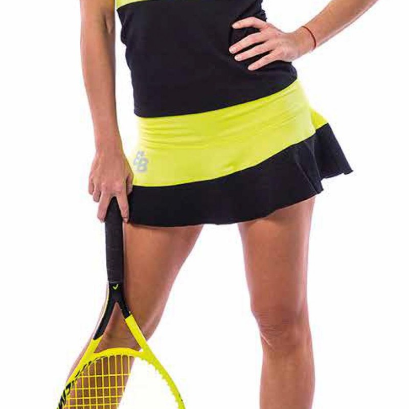 Falda BB Boston Amarilla Negra Falda BB Boston Amarilla Negra