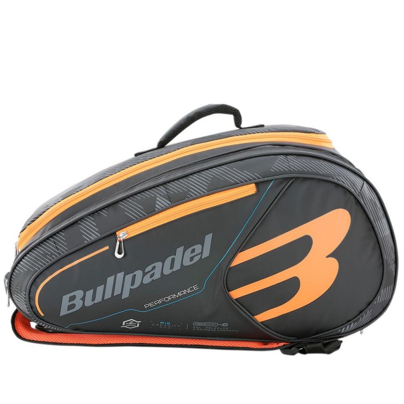 Paletero Bullpadel BPP-21002 Mid Capacity Negro Naranja Paletero Bullpadel BPP-21002 Mid Capacity Negro Naranja