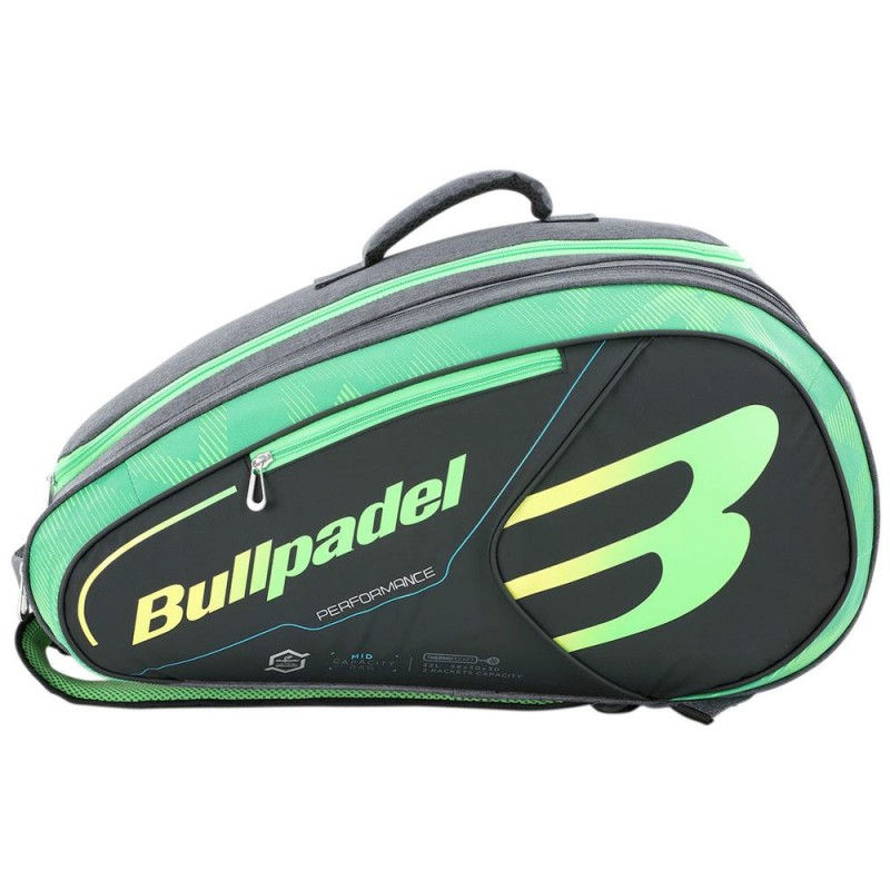 Paletero Bullpadel BPP-21002 Mid Capacity Gris Verde Paletero Bullpadel BPP-21002 Mid Capacity Gris Verde