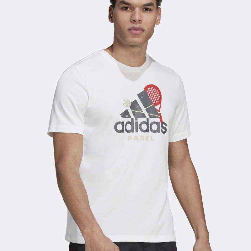 Camiseta Adidas Padel CAT Blanca Camiseta Adidas Padel CAT Blanca