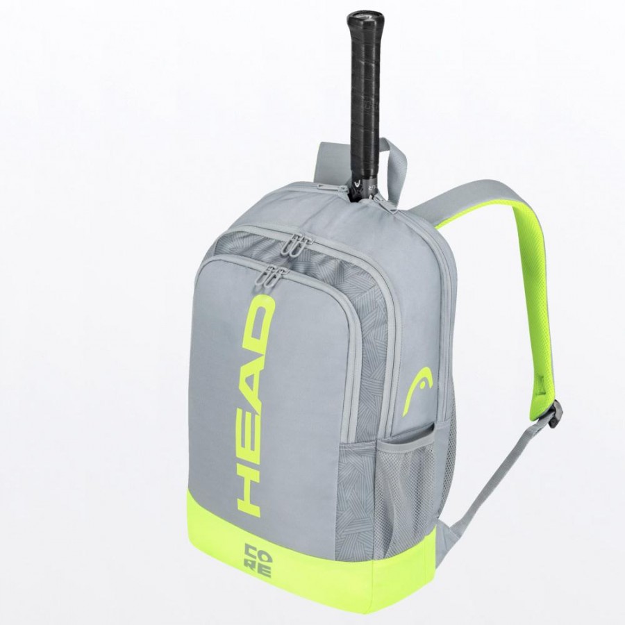 Mochila Head Core Backpack Grey Yellow 2021