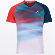 Camiseta Head Striker Men Red Blue