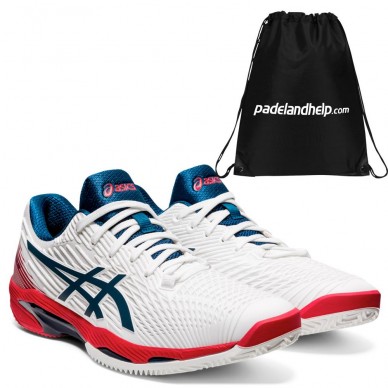 Zapatillas Asics Solution Speed FF 2 Clay White Mako Blue 2021