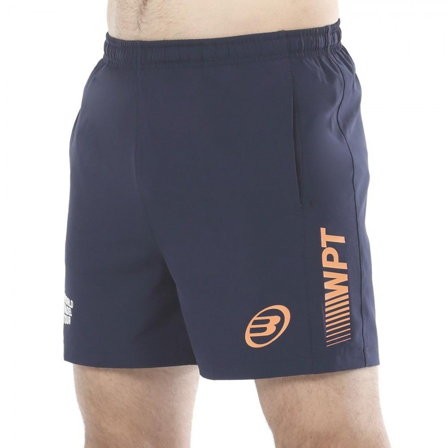 Pantalon Bullpadel Vetas Oceano Profundo Naranja