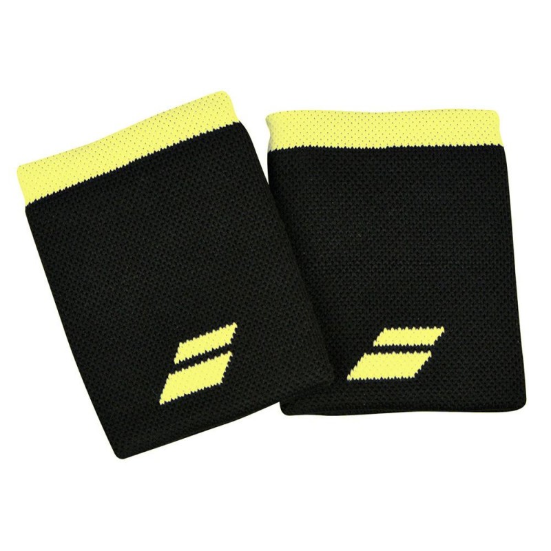 Muñequeras Babolat Logo Jumbo Black Sulphur Spring Muñequeras Babolat Logo Jumbo Black Sulphur Spring