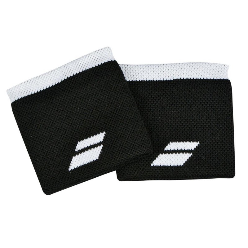 Muñequeras Babolat Cortas Black White Muñequeras Babolat Cortas Black White
