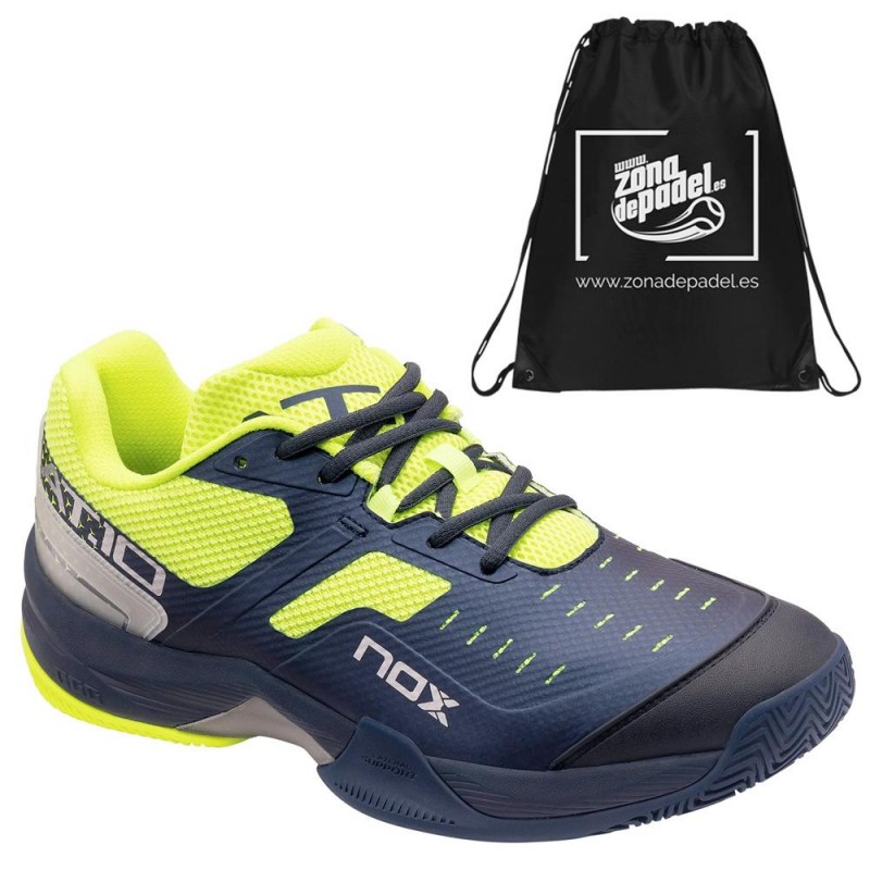 Zapatillas Nox AT10 Azul Amarillo Fluor Zapatillas Nox AT10 Azul Amarillo Fluor