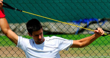 Entrenamiento con gomas en Pádel