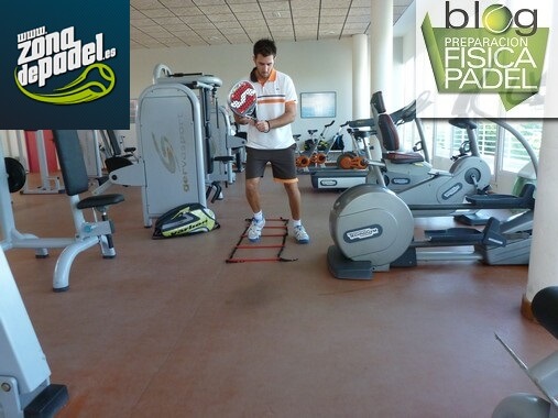 Entrenamiento intermitente en el gimnasio para pádel