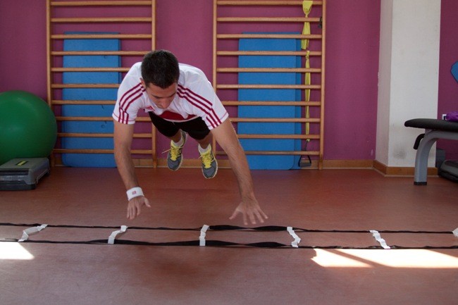 flexiones pliométricas Emilio Suárez