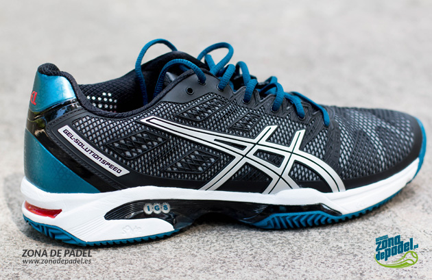 asics negras padel