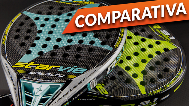 Comparativa pala Star Vie R9.1 DRS Basalto R9.1 DRS Aluminium 2016