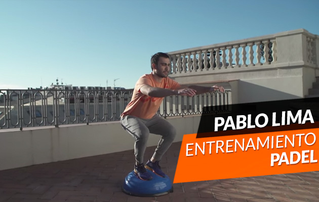 Entrenamiento con Pablo Lima usando Bosu y elásticas