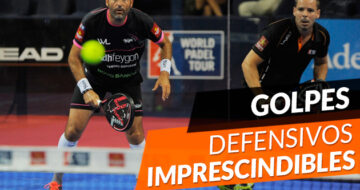 Los golpes defensivos en el pádel
