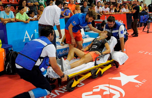 Eli Amatriain lesionada en WPT