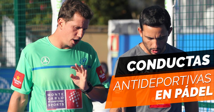 Conductas antideportivas de los jugadores de pádel