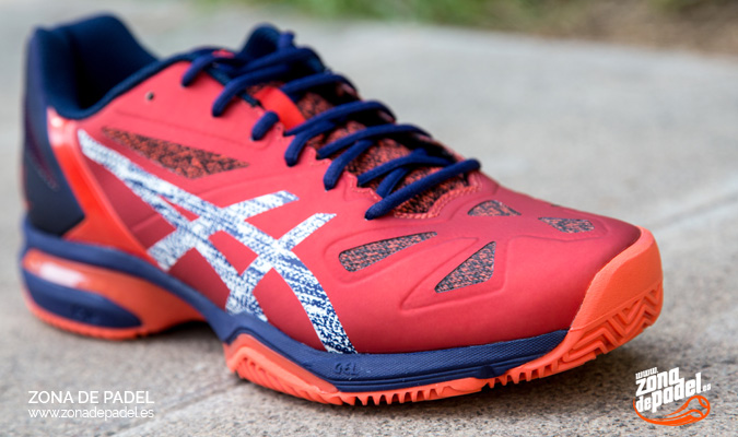 asics gel lima padel diva rojo