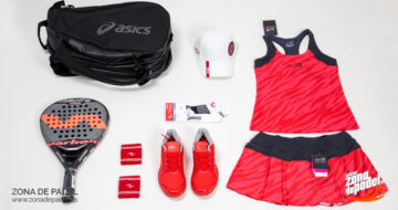 Look deportivo para mujer: al rojo vivo en la pista de pádel