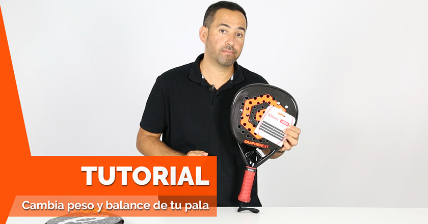 Tutorial: cómo cambiar el peso y el balance de una pala de pádel - Zona de  Padel