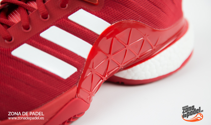 Review de las zapatillas Adidas Barricade Boost Rojas 2018 - Padel