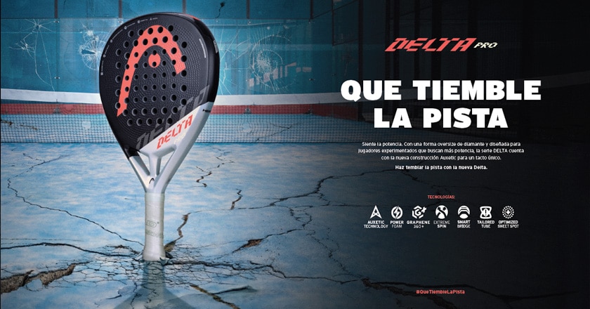 Compositor cortesía Forzado Descubre la nueva colección de palas Head 2022, la Delta se renuevan - Zona  de Padel