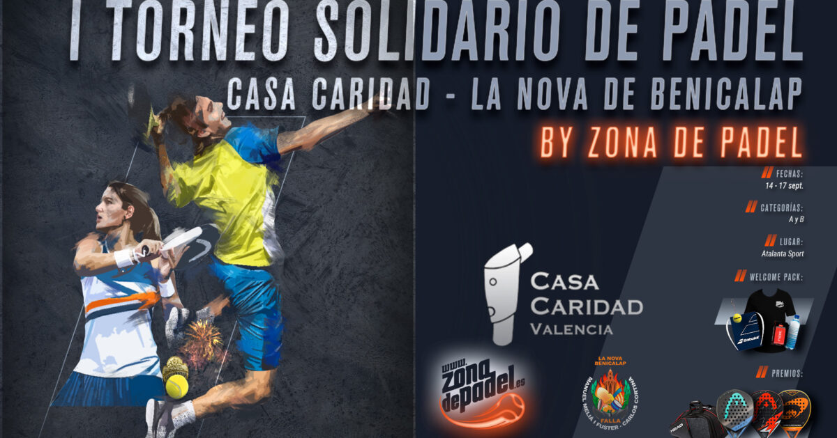 1 Torneo de pádel Solidario Casa Caridad Valencia La Nova de Benicalap