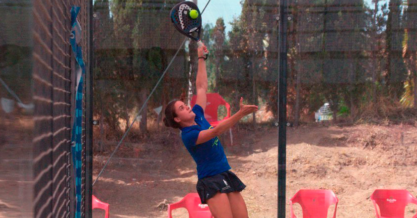 Paula Josemaría en su debut en el Estrella Damm Madrid Masters del 2019