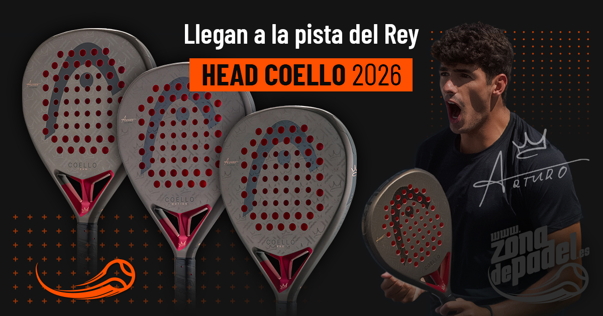 Head Coello 2026: Descubre la nueva colección de palas de pádel de Arturo Coello para todos los niveles