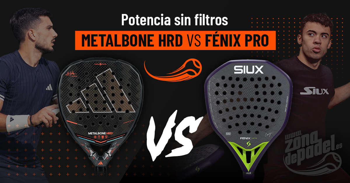 Adidas Metalbone HRD+ 2026 vs Siux Fenix Pro Glow Purple 2026: comparativa completa de dos palas de potencia